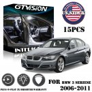15x Error Free White LED Interior Light Package Kit Fit BMW E90 E91 E92 3 Series