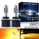 2X 880 892 893 899 Fog Daytime Running Light 3030 LED Amber Yellow Driving Bulbs