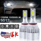 2x High Power 9012 HIR2 LED Headlight Bulb Kit High Low Beam Upgrade 6000K White
