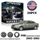 20x Error Free White LED Interior Lights Kit Fit VW Passat B5 Error Free 02-05