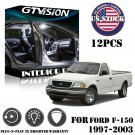 12x White LED Interior Lights Package Kit Fit 1997 - 2002 2003 Ford F150 +Tool