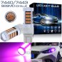 92SMD 7443 7440 High Power Projector LED Parking Reverse Light Bulbs Pink Purple