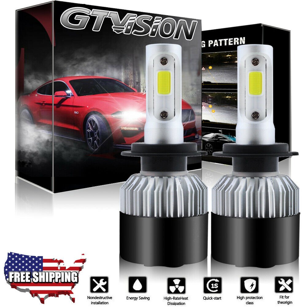 1320W LED Headlight Kit H7 White 6K Low Beam Bulb for HYUNDAI Veloster 2012-2019