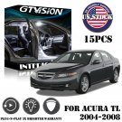 15x White LED Interior Lights Package Kit Fit 2004 - 2006 2007 2008 Acura TL #US
