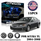 15x Blue LED Interior Lights Package Kit Fit 2004 - 2006 2007 2008 Acura TL #US