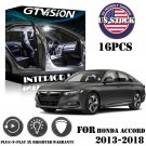 16x White LED Interior Lights Package Kit Fit 2013 - 2016 2017 2018 Honda Accord