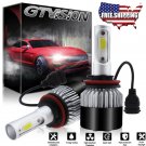 H11 H8 H9 LED Headlight Bulbs 1320W 198000LM Pair 6000K Bright White Light Kit
