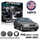 16x Error Free White LED Interior Light Kit Fit Mercedes Benz C class W203 00-07
