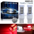 2x 92SMD 7443 7440 Red LED Brake Tail Stop Parking Light Bulbs Turn Signal Light