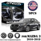 9x White LED Interior Lights Package Kit Fit Mazda 3 Sedan 2010 - 2018 +Tool #US