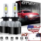 1320W 198000LM H7 LED Headlight Bulbs 6000K Bright White Light HID Replacement