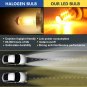 H1 15SMD Projector LED Fog Light Bulbs Driving Lamp DRL Amber Yellow High Power