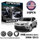10x White LED Interior Lights Package Kit Fit 2006 - 2014 2015 Toyota RAV4 #US
