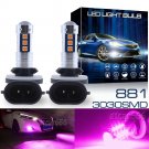 2X High Power Car Fog Light 881 Pink Purple 3030 LED Bulbs for 04~08 Chevy Aveo
