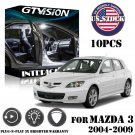 10x White LED Interior Lights Package Kit Fit 2004 - 2006 2007 2008 2009 Mazda 3