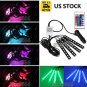 GRB Glow Car LED Interior Kit Under Dash Floor Seats Stepwell Light Full Color