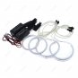 For 2003-2007 Mazda 6 Red CCFL Angel Eye Halo Rings LED Headlight (72mm+100mm)x2