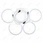 4Pcs Red CCFL Angel Eyes Halo Ring Kit For 2004-2008 Mazda 3 Sedan Hatchback 12V