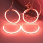 4Pcs Red CCFL Angel Eyes Halo Ring Kit For 2004-2008 Mazda 3 Sedan Hatchback 12V