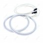 White LED Angel Eye Halo Ring Kit For Ford Focus MK II 2004-2008 110mmx2+131mmx2
