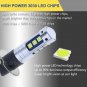 2X 15SMD H3 Extreme Bright Xenon White Projector LED DRL Driving Fog Light Bulbs