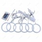 6x LED Cotton Multi-Color RGB Angel Eyes kit Halo ring Light For Alfa Romeo 159