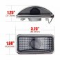 For 2003-2009 Hummer H2 5pcs Smoke Roof Cab Marker Light Lens + RED LED Bulbs