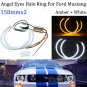 Switchback Bright Headlight LED Angel Eye Halo Rings For 2010-2013 Ford Mustang