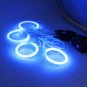 4Pcs CCFL Angel Eye Halo Light Ring Blue LED Headlight For MAZDA 6 2003-2007 12V