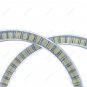 4x 105mm+131mm White 6500K Halo Ring Cotton Light SMD LED Angel Eyes For BMW E46