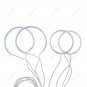 4 x Crystal White CCFL Angel Eyes Lights Halo Ring fit Mazda6 Mazda 6 2003-2007