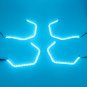 4x Wifi RGB Iconic Angel Eyes Halo Ring Demon Devil For BMW M3 M4 M5 E90 E92 F30