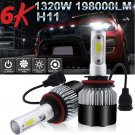 H11 Low Beam 1320W LED Headlight Bulb for Toyota Camry 07-18 Sienna Tacoma Prius