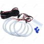 4x Angel Eyes Halo Light Ring Lamp White For BMW 3 Series E46 SMD Non-Projector