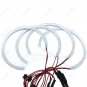 4x Angel Eyes Halo Light Ring Lamp White For BMW 3 Series E46 SMD Non-Projector