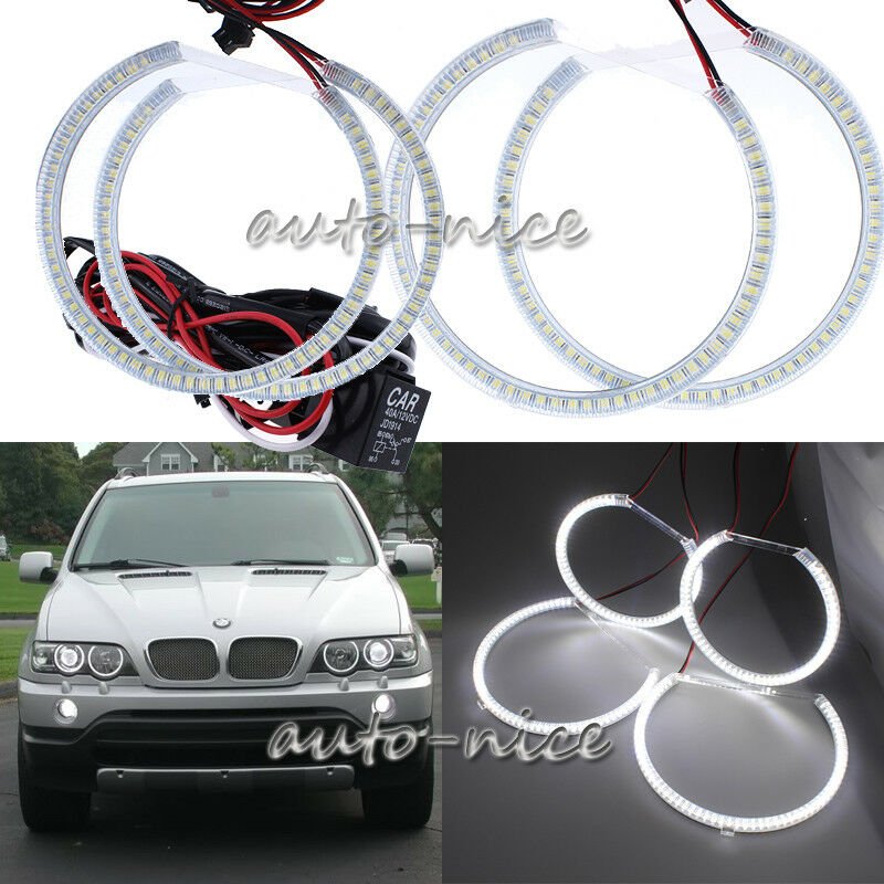 4pc For BMW E53 X5 99-04 Angel Eyes Halo Rings Light Kit White