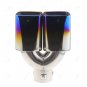 Car Universal Style Left Side Tail Pipes 63mm Stainless steel Auto Accessories