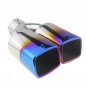 Car Universal Style Left Side Tail Pipes 63mm Stainless steel Auto Accessories