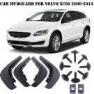 4x Black Front Rear Fender Mud Flaps Splash Guards For 10-13 Volvo XC60 Mudguard