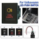 12V FOG LIGHT Amber Red LED Push Button Switch for Volkswagen Amarok Left Side