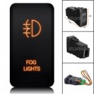 12V Orange LED Push Switch For Toyota Fortuner Hilux Tacoma 2005-2011 Fog Lights