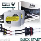 55W QUICK START Slim HID Xenon Headlight Kit H4 H7 H13 9003 9007 Hi-Lo Bi-Xenon