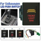 12V Amber + Red LED Push Switch FRONT LIGHT BAR For Volkswagen Amarok Right Side