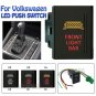12V Amber + Red LED Push Switch FRONT LIGHT BAR For Volkswagen Amarok Right Side