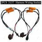 2Pcs 3157 4157 Wire Decoder Load Resistor Fix Hyper Flash LED Turn Signal Light