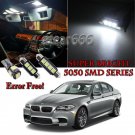 21 Premium White Bulb For BMW 5 Series F10 LED Interior Lights Kit Error Free