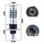 2x 15SMD H1 LED Fog Light Bulbs Car Driving Lamp Replacement 8000K Ice Blue DRL