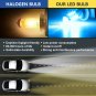 2x 15SMD H1 LED Fog Light Bulbs Car Driving Lamp Replacement 8000K Ice Blue DRL