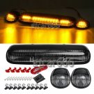 3x Amber 30 LED Clear Top Cab Marker Lights For 02-07 Chevy Silverado GMC Sierra