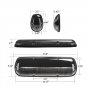 3x Amber 30 LED Clear Top Cab Marker Lights For 02-07 Chevy Silverado GMC Sierra
